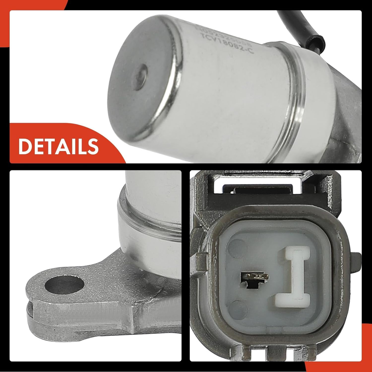 A-Premium Engine Variable Valve Timing (VVT) Solenoid Compatible with Honda Accord 2000-2007, Pilot 2003-2008, Odyssey 1995-1997/2000-2006, Ridgeline 2006-2008 & Acura MDX 2001-2006, TL, RL, CL