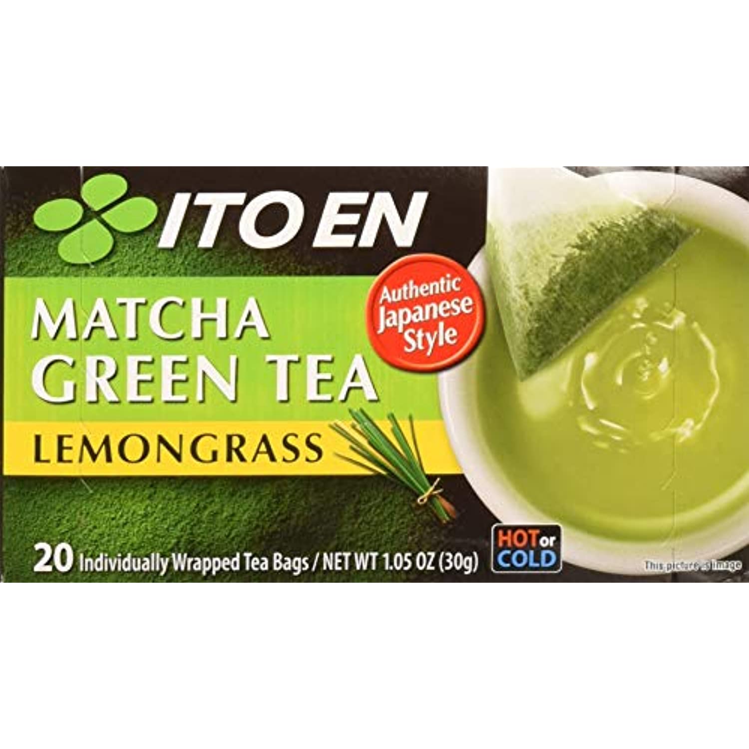 Itoen, Green Tea, Matcha, Lemongrs, Pack Of 8, Size 20 Ct