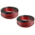 thumbnail image 5 of 2 Rolls 100 Feet 16 Gauge Audiopipe Red Black 2 Conductor Speaker Wire Zip Cord, 5 of 14