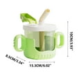 thumbnail image 2 of Fiudx Vaso con Pajita con Peso, Tapa Abatible Antigoteo, Boquilla de Gel de Sílice Suave, Mango Antideslizante para Un Agarre Fácil, Escala de Medición Precisa, Bebida Segura para Niños Pequeños, Tam, 2 of 5