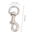 thumbnail image 6 of DRAFIDEEP 2-Pack White Pet Collar Hooks with 360° Swivel , Zinc Alloy Material for Secure Attachment, 6 of 6