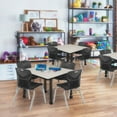 thumbnail image 4 of Regency 42 in. Square Height Adjustable Mobile Classroom Activity Table- Maple, 4 of 7