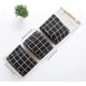 thumbnail image 3 of Bolsa de almacenamiento colgante de 3 piezas con 3 bolsillos, AUHOTA Prime, organizador de tela para colgar en la pared, ideal para dormitorio, baño y cocina, impermeable y elegante (negro, gris y bla, 3 of 5