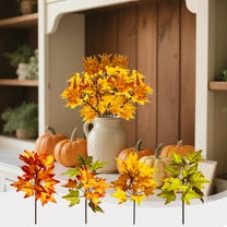 Thanksgiving Maple Leaf Decoration, Autumn Branch Decor, Fall Home Accents, Vibrant Colorful Leaves Natural Twigs, Rustic Style, for Thanksgiving and Autumn, Seasonal Home Decor, Festive Decor, Hol