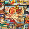 White Mountain Puzzles Route 66 - 1000 Piece Jigsaw Puzzle