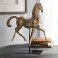 thumbnail image 3 of Uttermost Caballo Polyresin and Iron Dorado Horse Sculpture in Aged Silver, 3 of 6