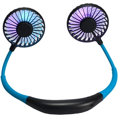 

FANtastic LED Hands Free Neck Fan - Rechargeable Portable Fan (NF-Blue)