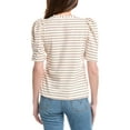 thumbnail image 2 of English Factory womens  Stripe Top, l, Tan, 2 of 3