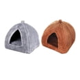 thumbnail image 1 of Cat Bed Sleep Warm Almohada Kitten House con Antideslizante Salvador Dali cama cueva de felpa, 1 of 10