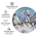 thumbnail image 3 of Kdxio Horses Running Through The Water Funny Coasters,4 Pcs Leather Coasters,Housewarming Gifts,Protect Furniture from Water Marks Scratch and Damage, 3 of 6