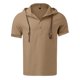 thumbnail image 4 of Playeras Interiores Para Hombre, Blusa Informal De Verano Con Estampado De Empalme De Color Para Hombre, Camiseta De Manga Corta Con Cuello Vuelto, 4 of 4