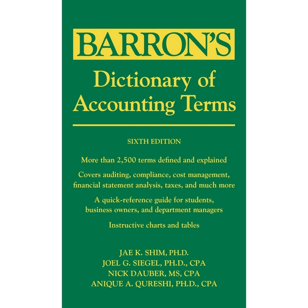 Barron's Business Guides Dictionary of Accounting Terms (Edition 6