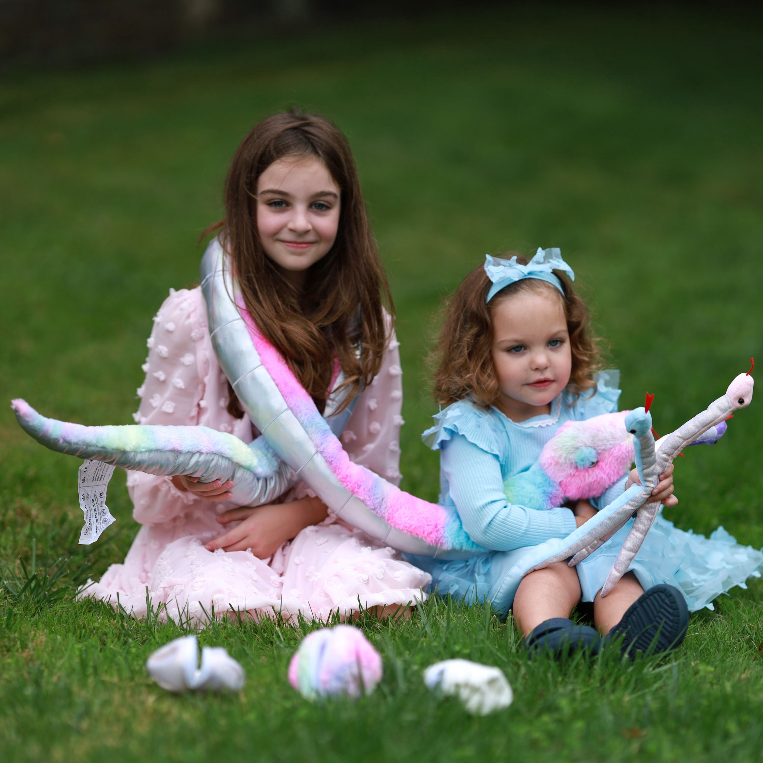 Tezituor 7Pcs Snake Stuffed Animal 79'' Giant Stuffed Snake with 3 Baby Snakes and 3 Eggs Plush Toy