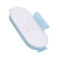 thumbnail image 1 of Ounissouiy Puerta Basura Rack Gabinete Colgador Cubo de basura Cocina Colgante Bolsa de almacenamiento de residuos Titular, azul claro Type2 NO2, 1 of 6