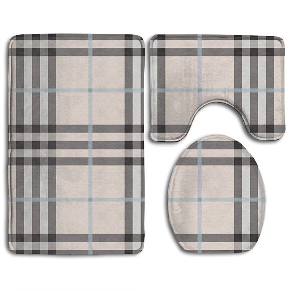 Buffalo Plaid Bathroom Rug