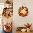 thumbnail image 5 of Small Fall Wreath, Welcome Sign, Autumn Door Decor for Front Door | Cute Hello Fall wreath for front door, wall, office, entryway, and indoor outdoor autumn harvest decor. D, 5 of 8