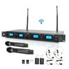 Pyle Wireless Microphone System Kit, Lavalier Mics & (2) Headset Mics