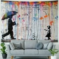 thumbnail image 4 of SHERONV Graffiti Art Tapestry Wall Hanging Unique Style Graphic Tapestries for Home Decor Living Room Bedroom Apartment Dorm 60x50inch, 4 of 6
