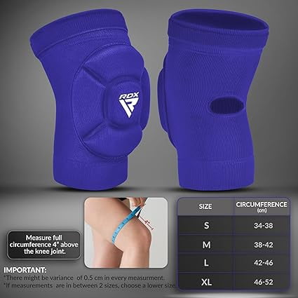 RDX Knee Pads for Work, OEKO TEX CERTIFIED, Anti-Slip Protective Thick Foam Padded Brace, Collision Avoidance Sleeves Pair, MMA Muay Thai Grappling Volleyball Football Wrestling Gardening, Men Women