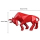 thumbnail image 5 of Advancent Estatua de toro animal muy detallada Idea de regalo para cualquier ocasión Decoración coleccionable Gran idea de regalo Hogar Decoración Corridas de toros - rojo 35*12*19cm, 5 of 6