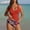 008 Red, variant on Oplxuo Women's Tankini Swimsuits Two Piece Ruched Tummy Control Bathing Suits with High Waisted Bottom Modest Swimwear
