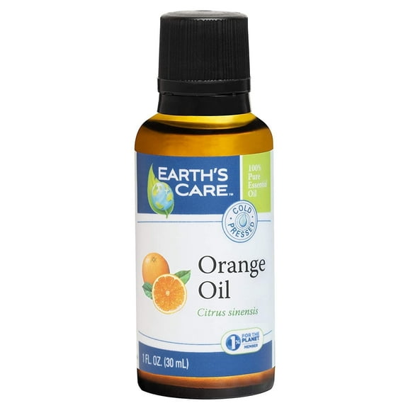 Earth's Care Orange Essential Oil - 100% Pure, Cold Pressed, Aromatherapy - 1oz