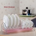 thumbnail image 4 of Labymos G3580 Drainer Rack Single Layer Kitchen Countertop Dish Bowl Plate Drainer with Water Tray, 4 of 8