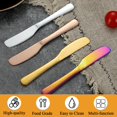 thumbnail image 3 of fafa-Butter Knife Spreader 4 Pcs, Stainless Steel Butter Knives With Titanium Gold, Colorful, Rose Gold, Restaurant-Grade, Smooth Rounded Edge for Butter, Cream Cheese, Appetizers, Jam & Spreads, 3 of 4