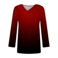 thumbnail image 5 of Samickarr Pullover Tunic Tops For Women Loose Fit Dressy Fall Long Sleeve Tunic Tops For Leggings V Neck Button Casual Blouse Sweatshirt, 5 of 5