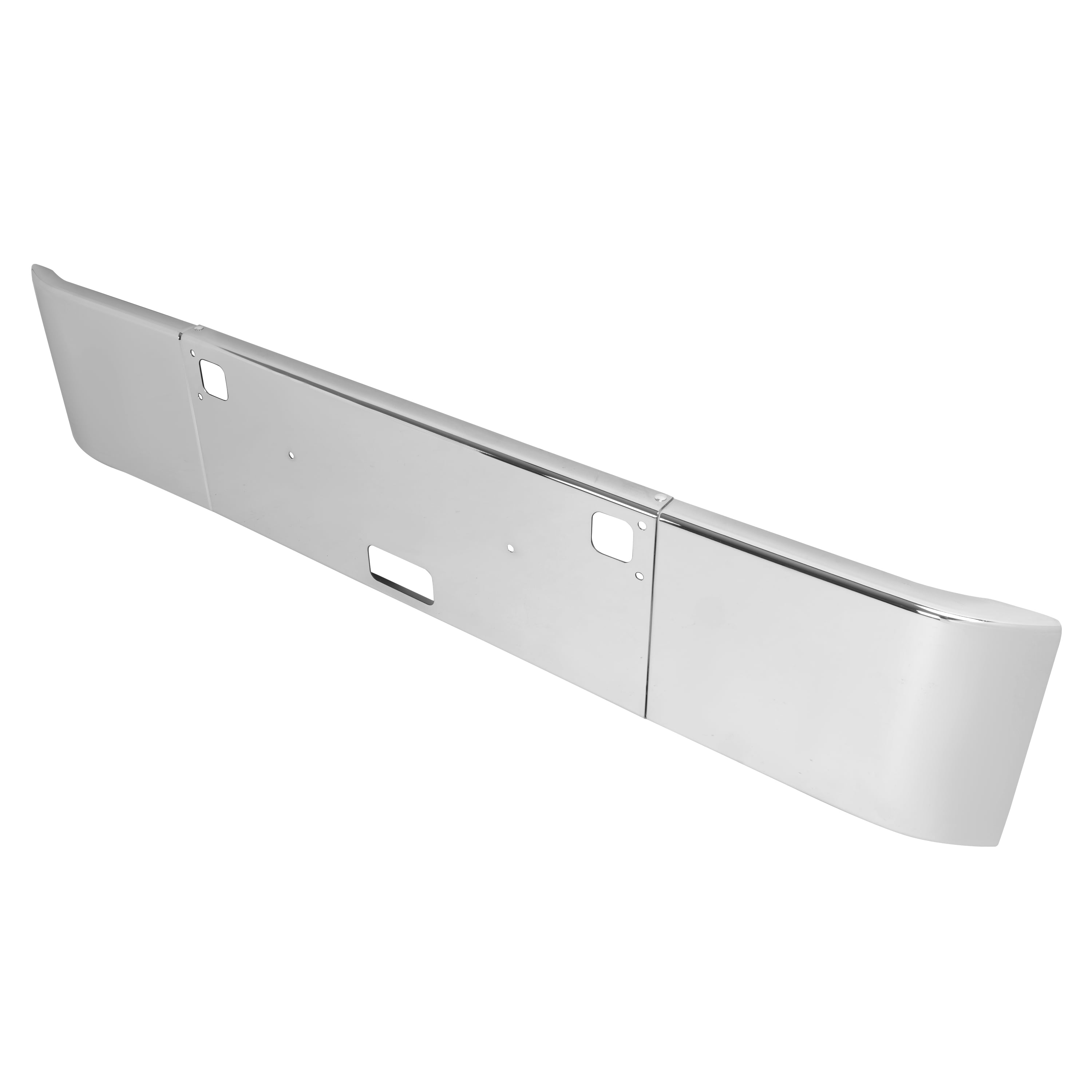 KOJEM Front Bumper Compatible with 1982+ Kenworth W900B / W900L Steel Chrome Silvery