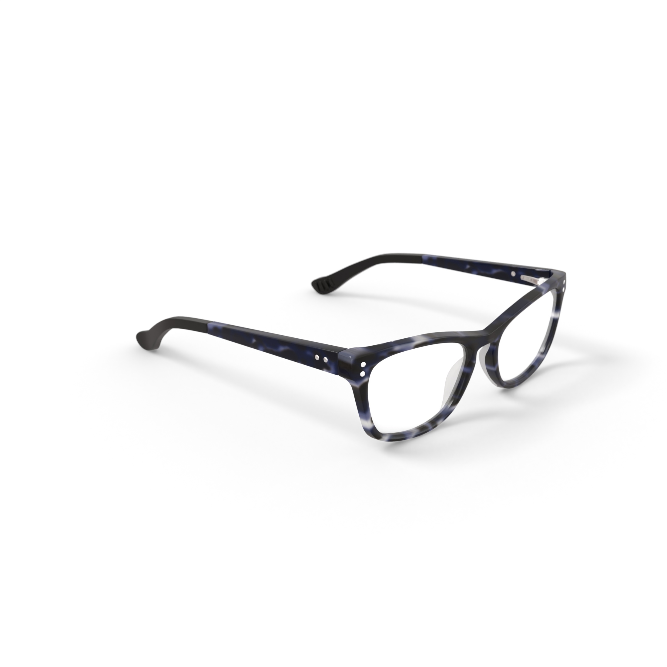 Jonas Paul Youth Lincoln/Lauren Square Prescription Eyeglasses with Case, Blue Tortoise