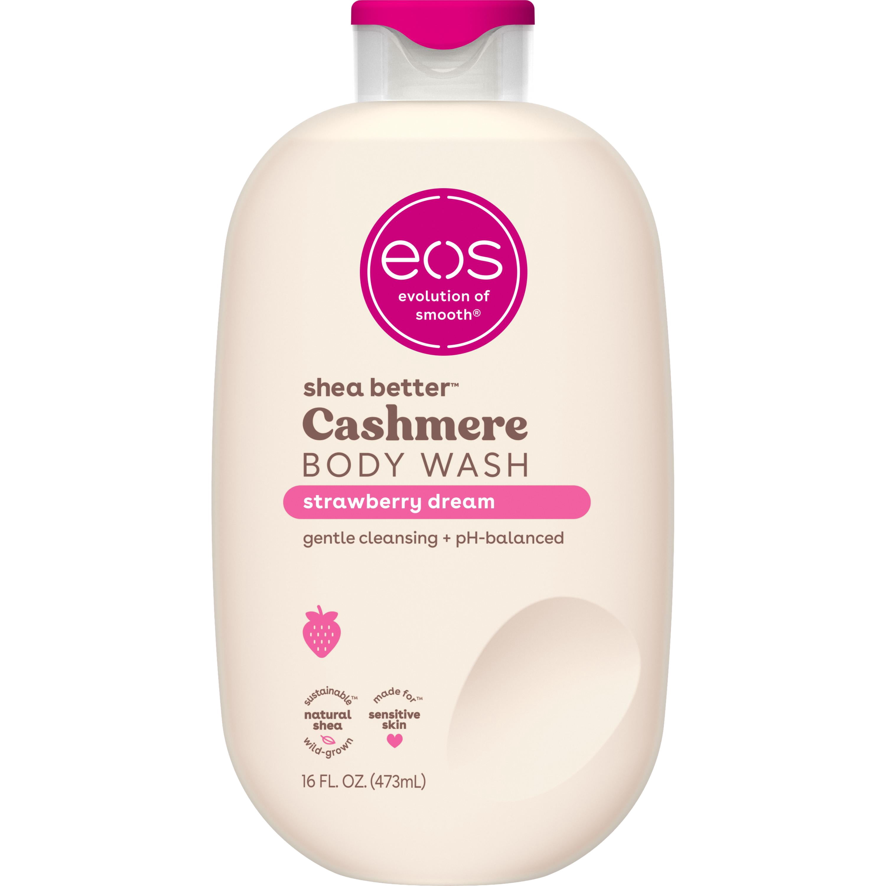 (3 pack) eos Shea Better Cashmere Body Wash - Strawberry Dream - 16 fl oz