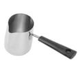 thumbnail image 3 of Long Handle Coffee Toroid Pitcher,  Turkish Coffee Pot, 304 Stainless Steel Rustproof Smoother Milk Frother Pitcher for Home Coffee Shop, 3 of 7