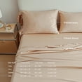 thumbnail image 5 of Simple&Opulence 100% Organic Cotton Bed Sheet Set Elegant Shabby Chic Bedding (1 Flat Sheet, 1 Fitted Sheet and 2 Ruffled Pillowcases) with Charming Feminine Long Ruffle Trim - Sand, Full, 5 of 7