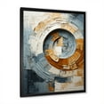 thumbnail image 2 of Designart "Vortex Of Timeless Turn In Blue And Gold" Abstract Spirals Picture Framed Wall Art Living Room, 2 of 5