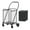 Black, variant on Shopping Cart,Grocery Cart,Garden Carts,Wagons With Wheels,Foldable Utility Shopping Carts for Groceries, Laundry, Pantry, Garage