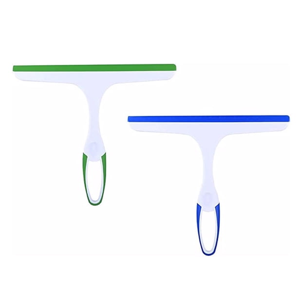 Injueey Raspador de ventanas Mango de plástico multipropósito Herramientas de limpieza Accesorios Escobilla de goma de mano de paredes de Suministros de limpieza para el hogar