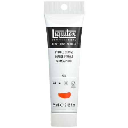 UPC: 0094376943436 | Liquitex Professional Heavy Body Acrylic Color  2 oz. Tube  Pyrrole Orange