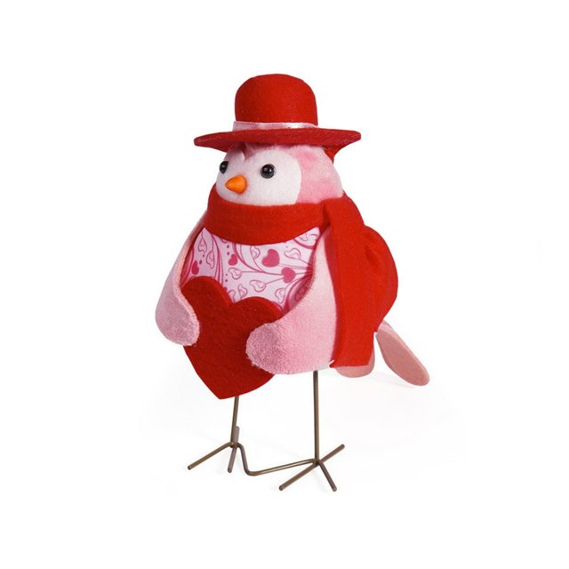 CUITING Easter Birds Ornaments Easter Decorations 3D Bird Figurines Cute Floral Plush Birds Doll Inseparable Birds Spring Table Decor Animals Garden Statue Party Favors Gifts for Windo