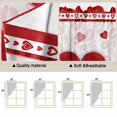 thumbnail image 3 of Valentines Kitchen Window Curtains, Swag Curtains Valance for Bedroom Living Room Bathroom, Romantic Red Lips Love Heart Rod Pocket Window Treatment Curtain Block Drapes 2 Panels 36"x63", 3 of 9