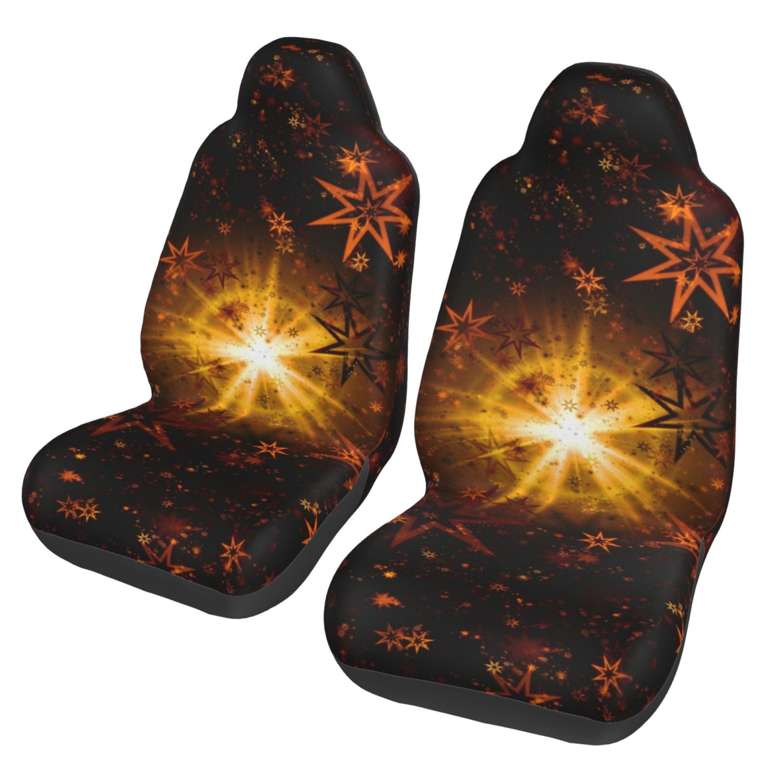 Moon Star Print Pattern Universal Fit Car Seat Covers