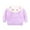 Purple, variant on Povozer Girls Sweater Pullover Crew Neck Warm Patterns Casual Knitwear(Pink,3-4 Years)