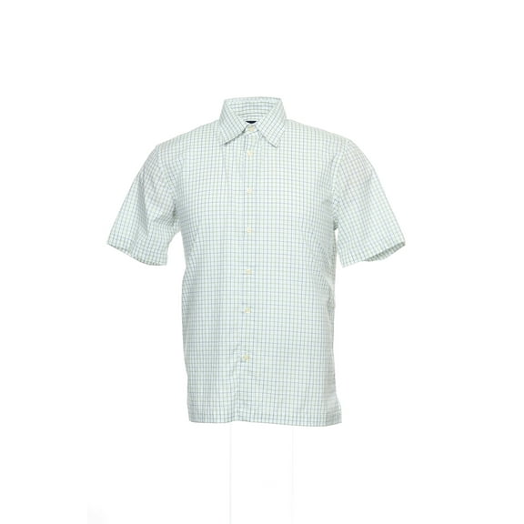 Men's Green Window Pane Button Down Shirt
