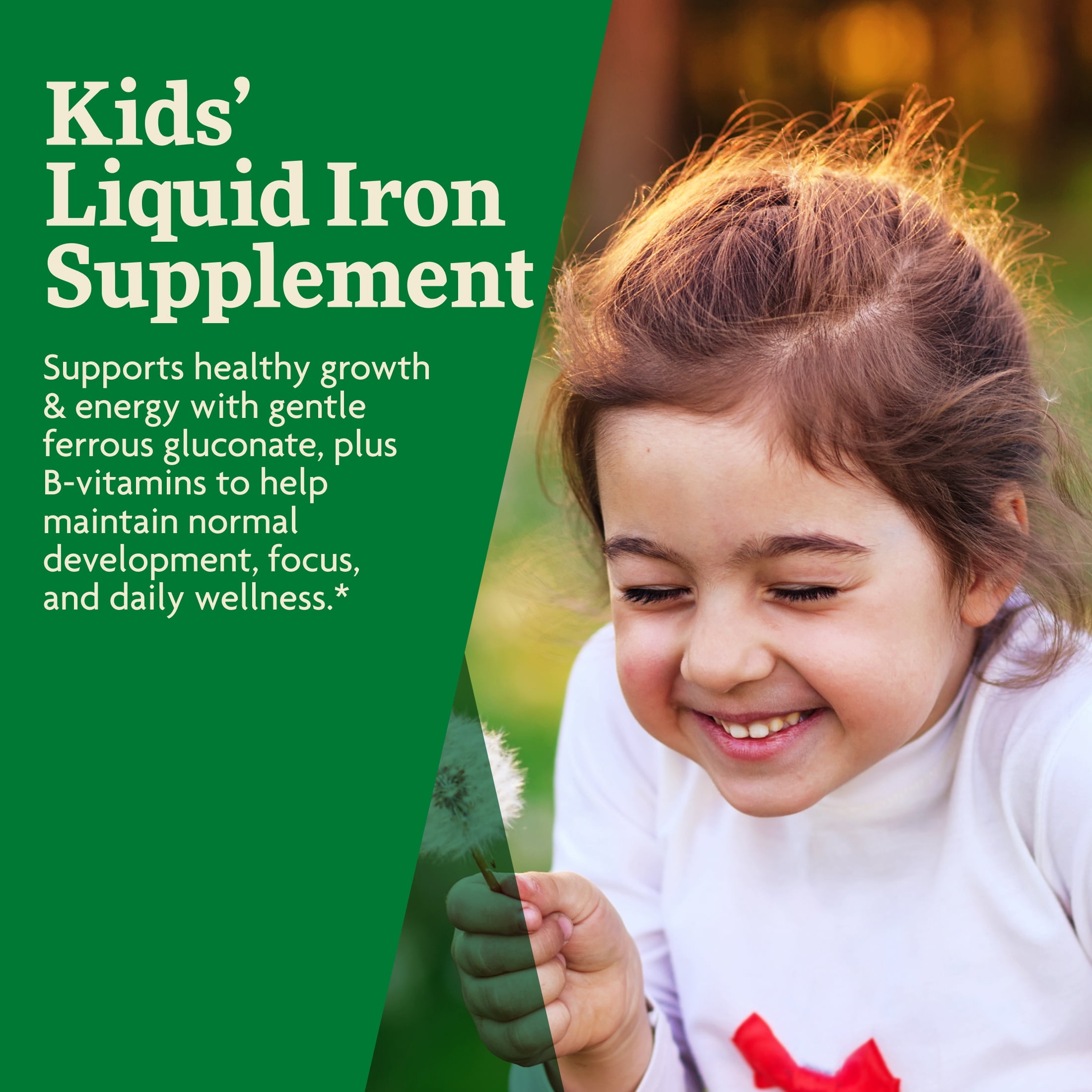 Floradix Iron Kids - Liquid Iron & Vitamin Formula - Children's Supplement with C & B Vitamins - Vegan - Raspberry-Vanilla Flavor - 8.5 fl oz
