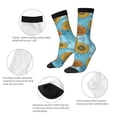 thumbnail image 3 of Logiee Sunflowers Print Adult Socks for Men & Women,Calf Socks, Ankle Socks,Boots Socks,Breathable Casual Sock,Unisex Crew Socks, 3 of 6
