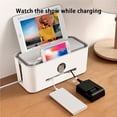thumbnail image 4 of QualitChoice Cable Management Box Cable Cord Organizer Cord Management Container Cover for Wires Cord Hide for Charger Cable USB Hub, 4 of 6