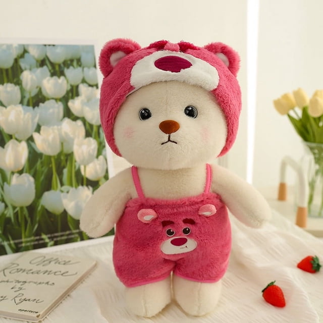 Los últimos juguetes de peluche lindos para niños con osito de peluche travesti, muñeco osito suave y cómodo para abrazar