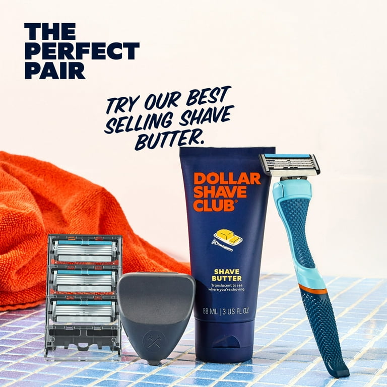 Dollar Shave Club Men's 6-Blade Razor Starter Set with 2