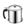 thumbnail image 1 of Inteprter - Tanque de almacenamiento antifugas para filtro de latas de acero inoxidable de 1,3 l Cocina y Comedor color verdadero Inteprter HA002095-01B, 1 of 1