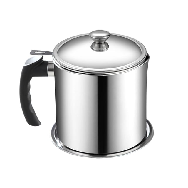 Inteprter - Tanque de almacenamiento antifugas para filtro de latas de acero inoxidable de 1,3 l Cocina y Comedor color verdadero Inteprter HA002095-01B
